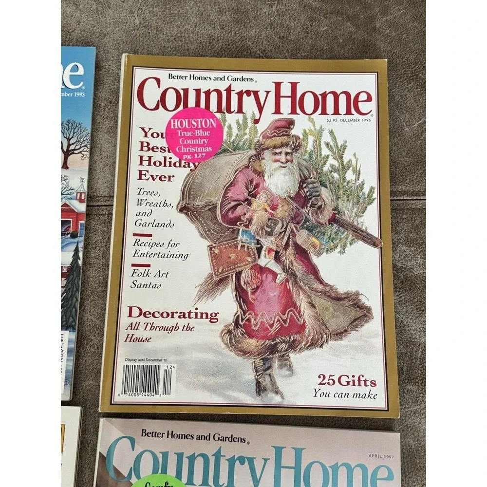 Vintage Country‎ Homes Magazine 1993-1997 December And April Lot Of 4